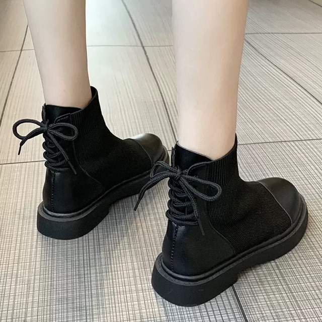 Order Boots nữ buộc dây sau mẫu hot thu 2019