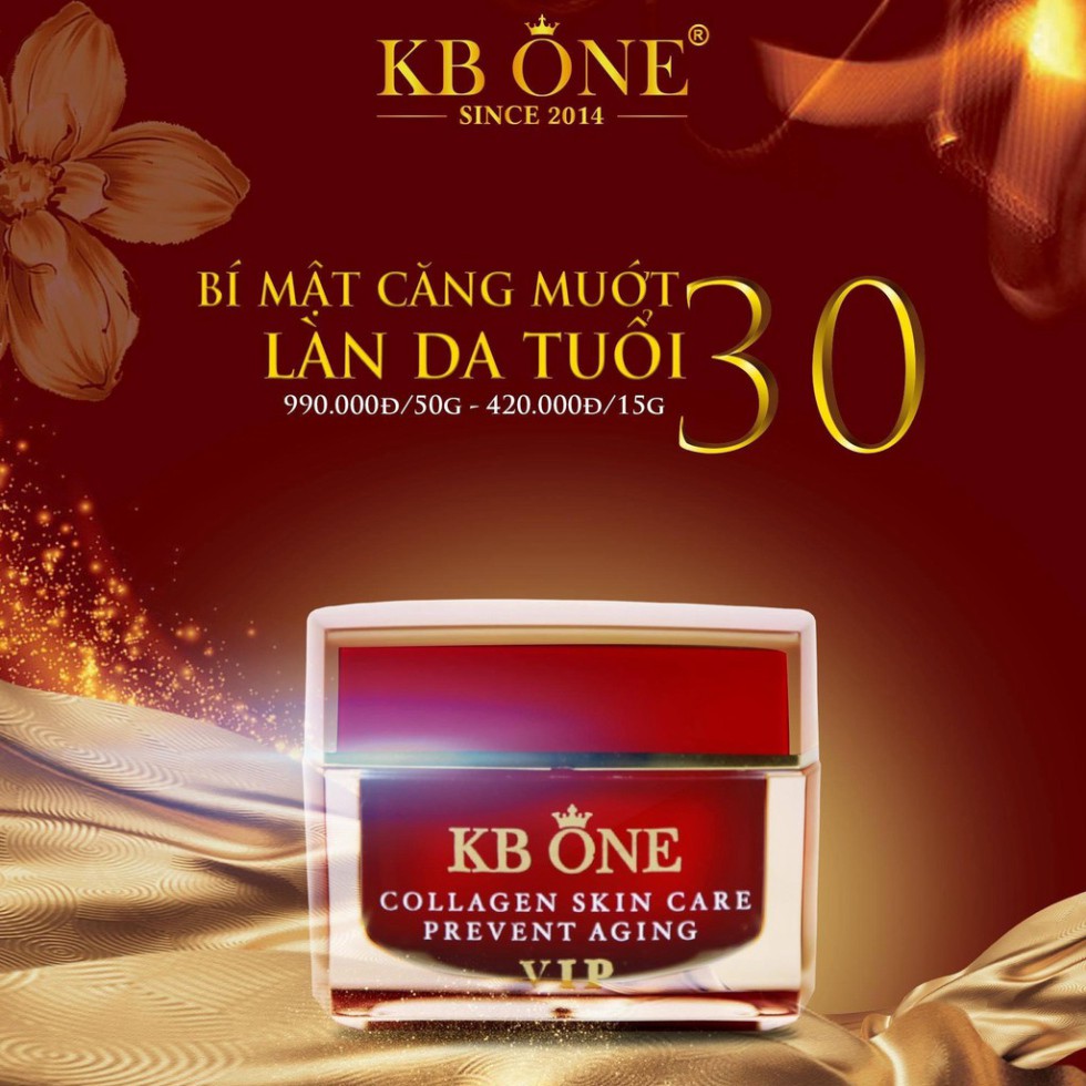 Kem KB.ONE VIP Đỏ 15g Dưỡng Trắng Da Mặt Cao Cấp