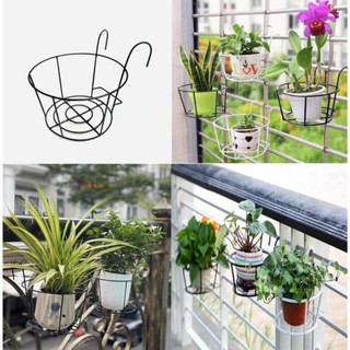 445566 giỏ sắt treo chậu cây ban công, hàng rào
