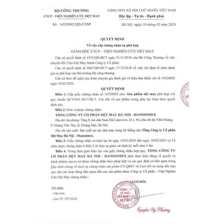 Khẩu trang vải kháng khuẩn Hanosimex
