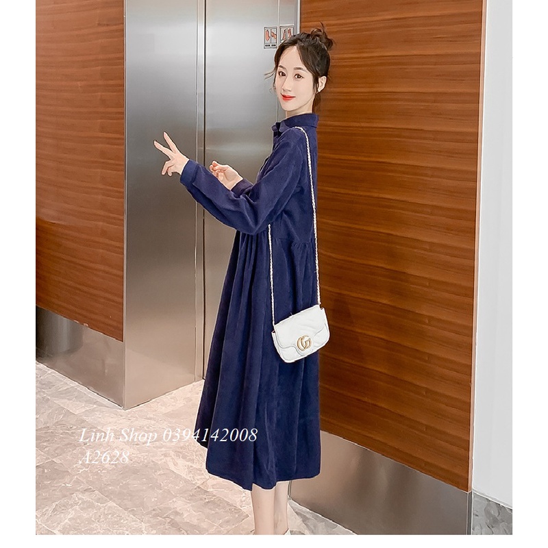 Váy Dạ Tăm Dày Mùa Đông A2628