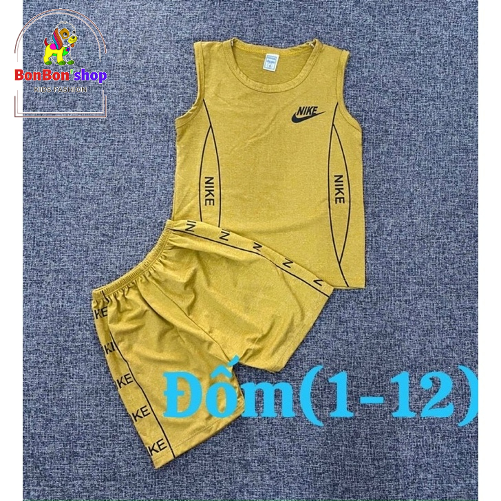 (TLT02_ảnh thật) Bộ thun lạnh trai siêu mát lạnh kiểu dáng thể thao giá siêu rẻ cho bé 1t-5t