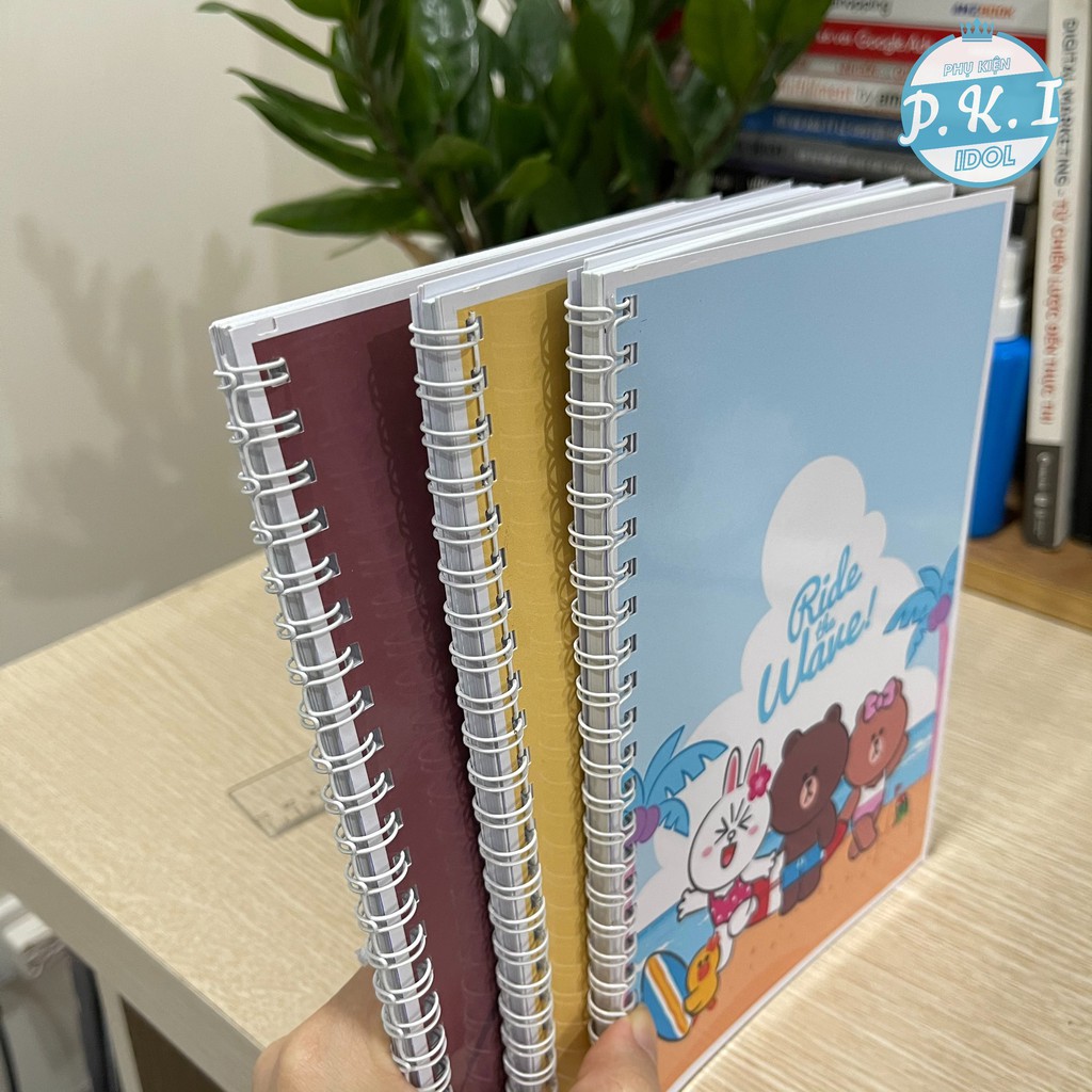 COMBO 3 NOTEBOOK LINE FRIENDS - QUÀ TẶNG K-POP