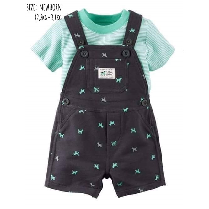 Set yếm bé trai Carter xuất xịn