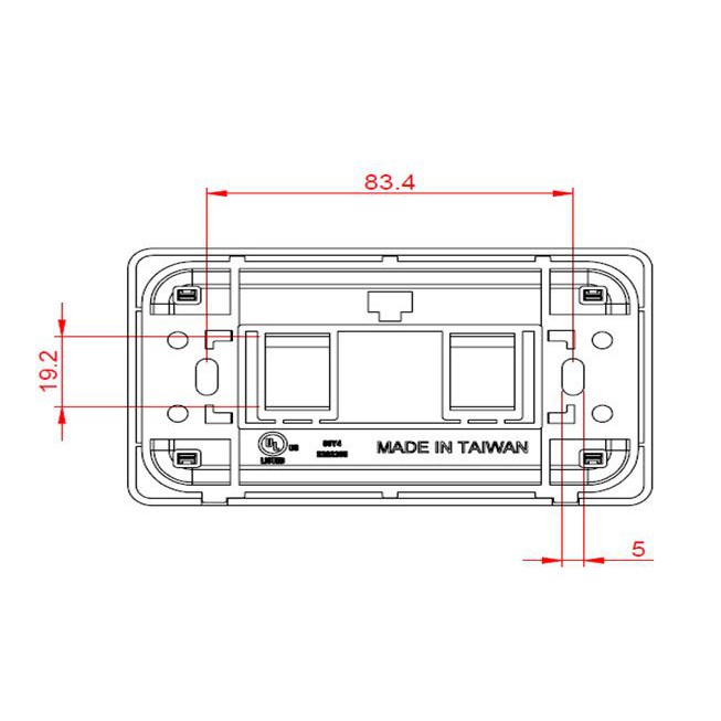 Mặt nạ mạng 2 Port US Style Desinger CurvaPlate