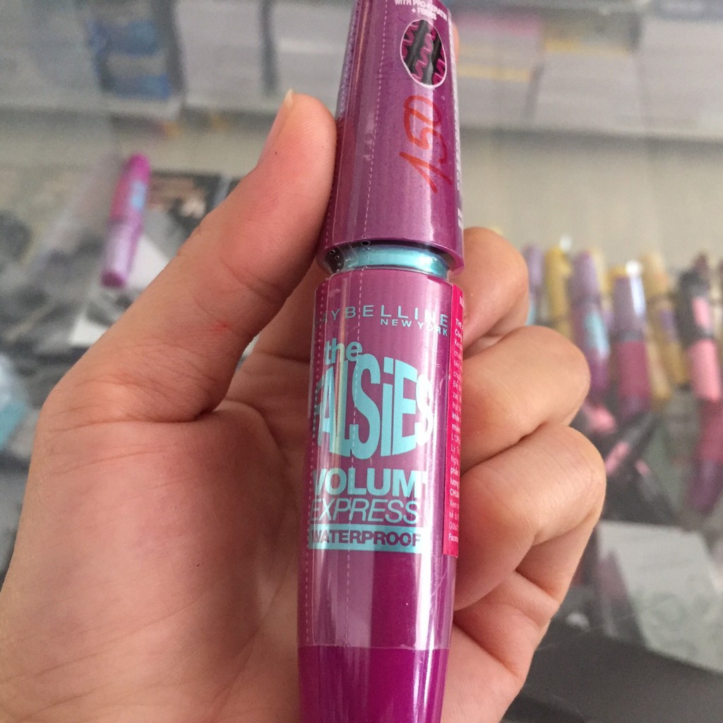 [CHÍNH HÃNG] Mascara Maybelline mực màu đen Falsies Làm Dày Và Dài Mi 200% - 7.5ml VỎ TÍM