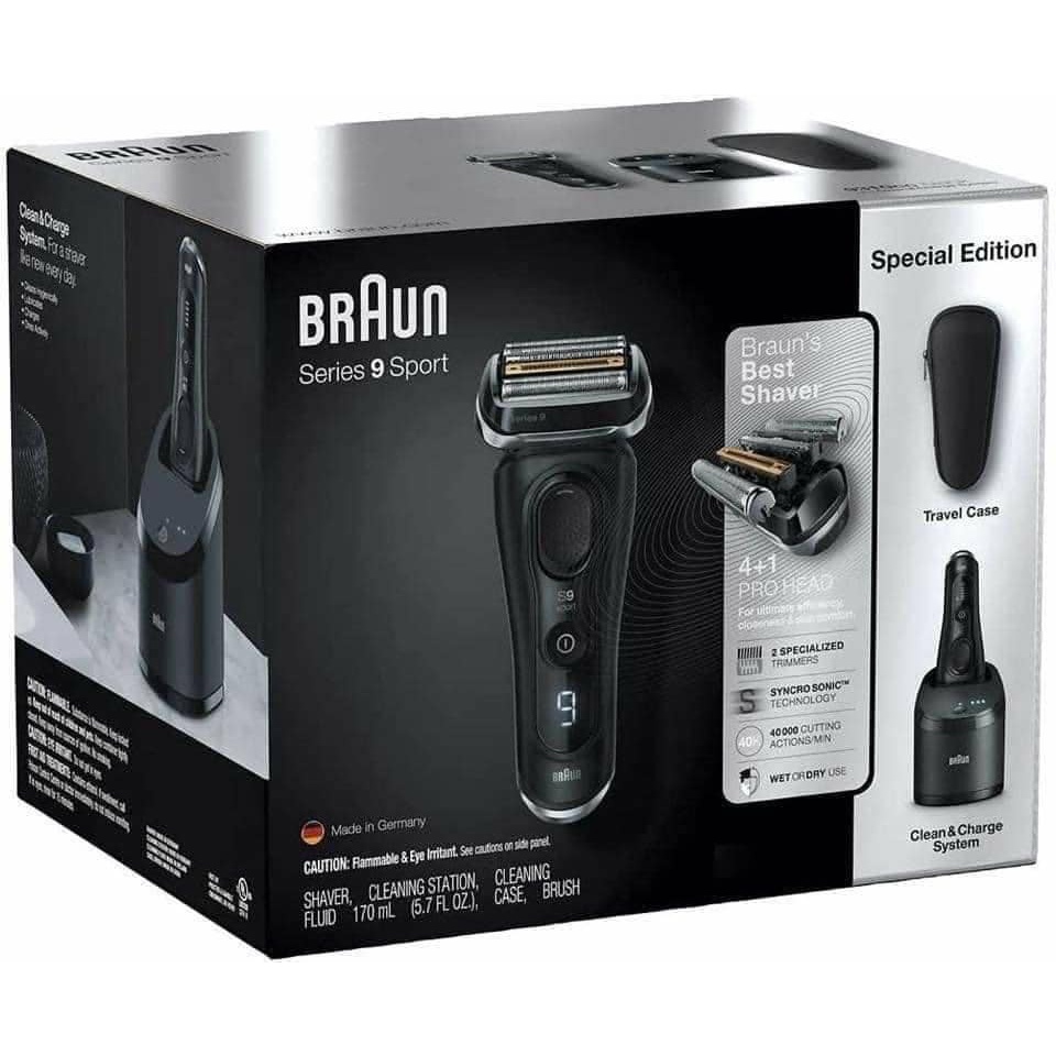 Máy Cạo Râu Braun Series 9 9310CC Sport Và 9345s-V