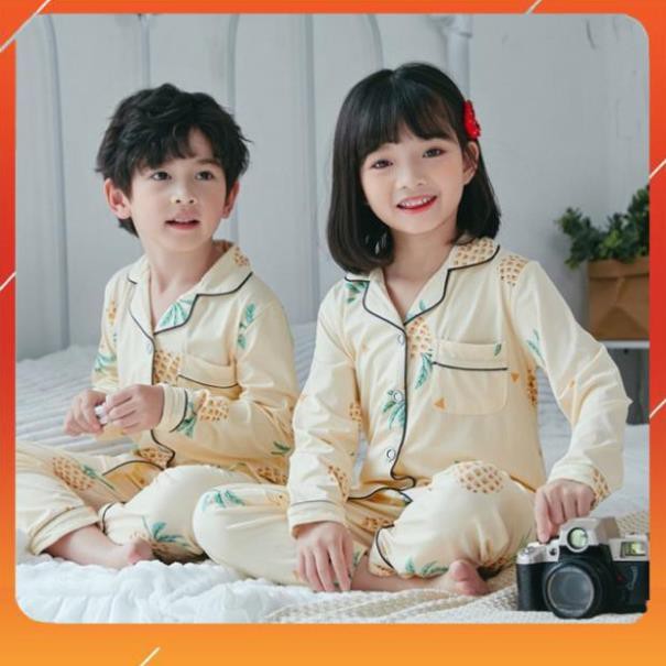 [ Rẻ Vô Địch] Bộ Pijama trẻ em Chất Liệu Lụa MoChi [Hà Nội] [Free Ship99K]