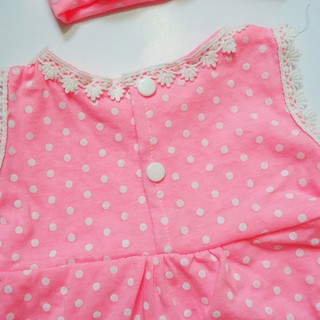 Set đầm ren xẻ tà cho bé 3-6 kg [210]