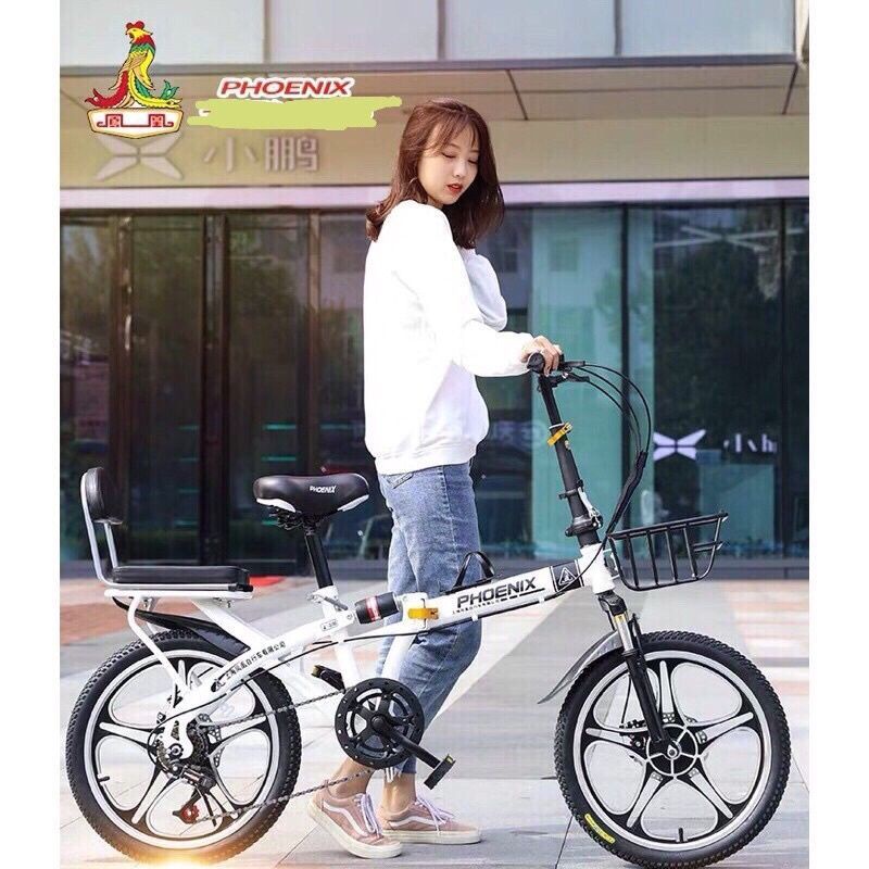 Xe đạp gấp 20 icnh, chính hãng phượng hoàng