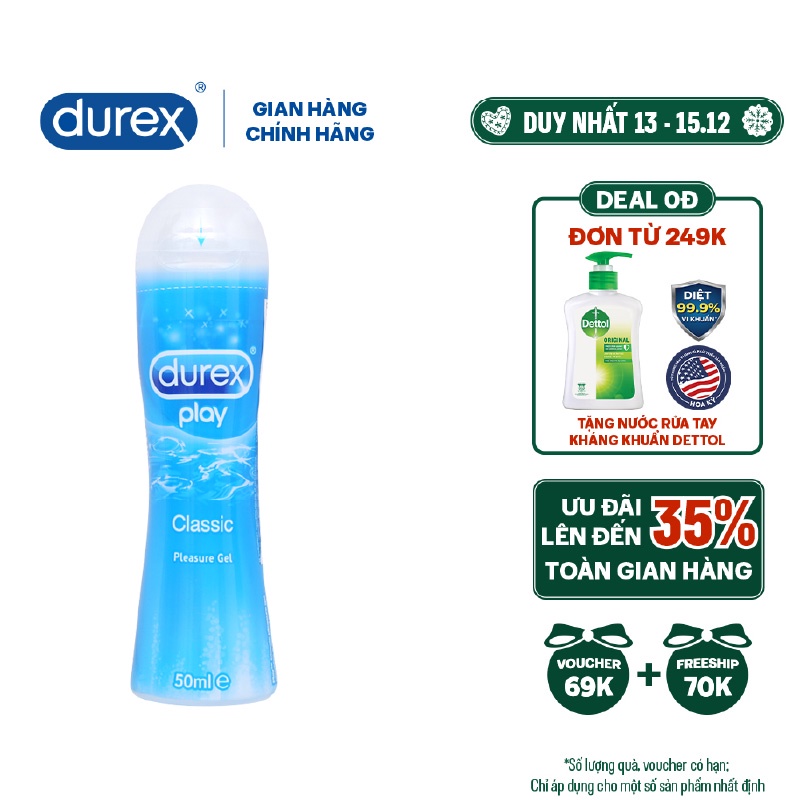 Gel bôi trơn DUREX PLAY CLASSIC 50ML (NEW BOTTLE)