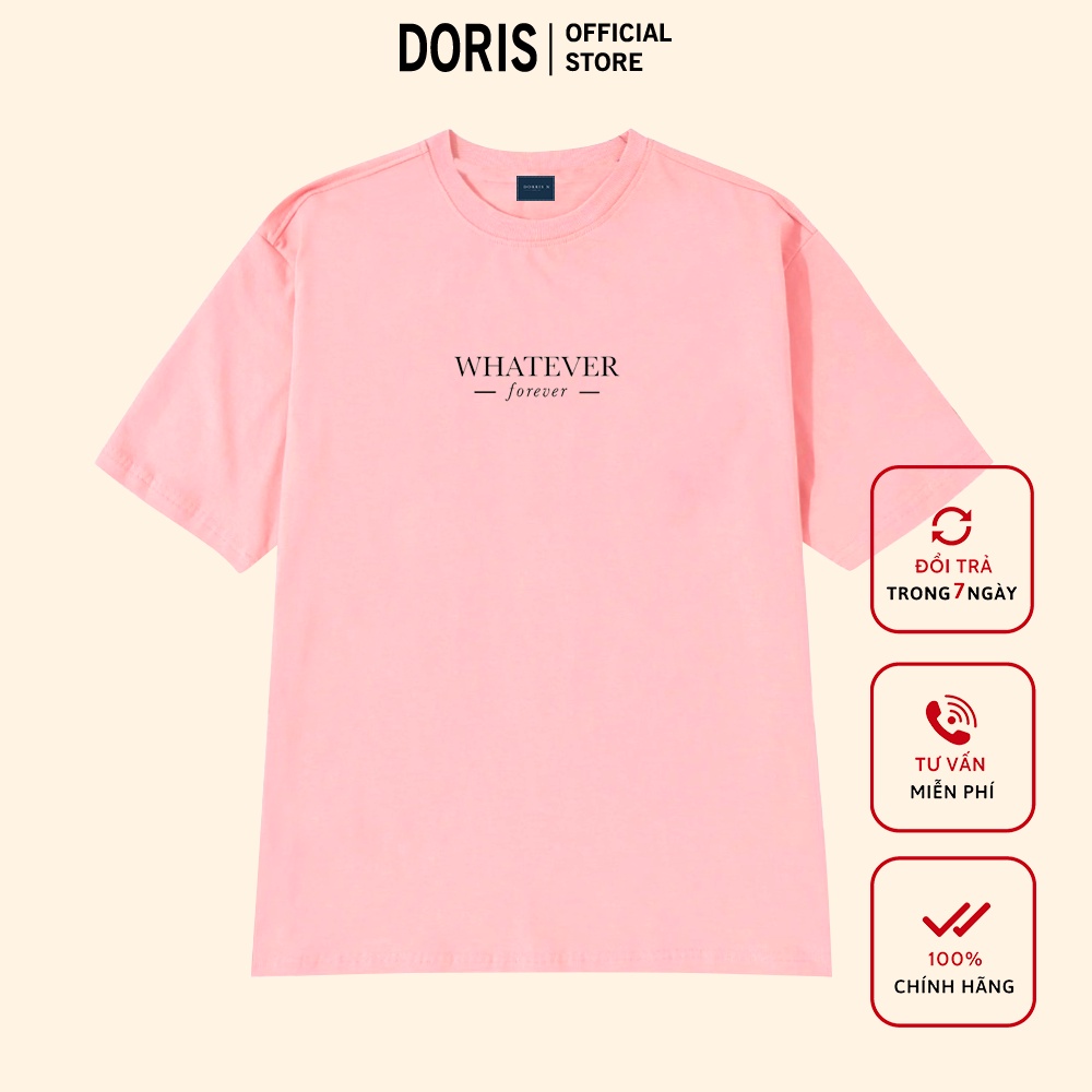 [Mã DORRT8250 giảm 250k] Áo phông basic WHATEVER FOR trẻ trung hiện đại năng động DORRIS N