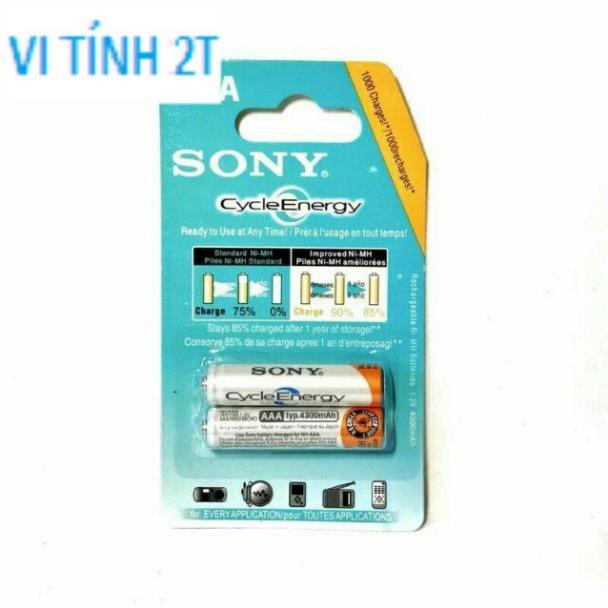 Pin Sạc Aa/ Aaa Sony Dung Lượng 4600Mah Vỉ 2 Viên