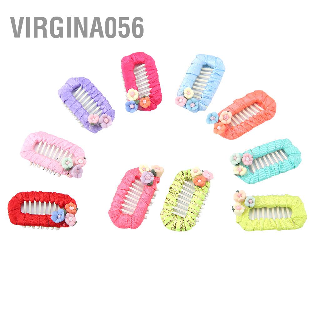 Virgina056 Virgina056 10 cái Kẹp Tóc Cho Thú Cưng Trang Trí Hoa Dễ Thương Chó Mũ Phụ Kiện (Màu Ngẫu Nhiên)