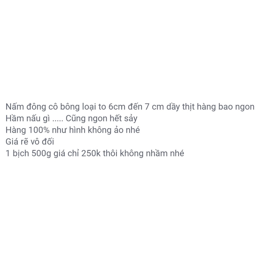 500g nấm đông cô