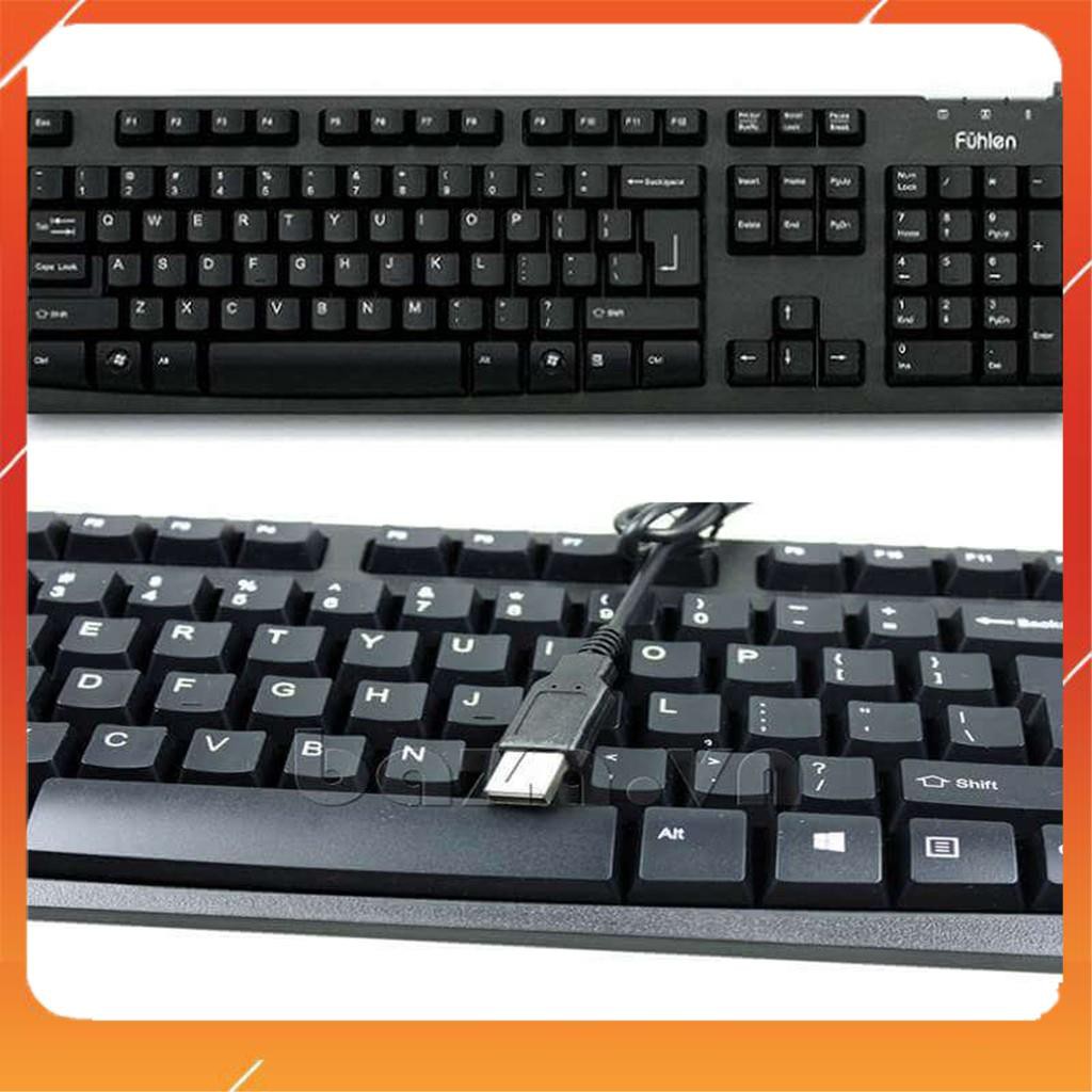 [ HÀNG SIÊU CẤP ] Bàn phím fuhlen L411 dây USB - Màu đen - Tem Ninza Chính hãng - BH 24 tháng [ CHÍNH HÃNG ] | BigBuy360 - bigbuy360.vn