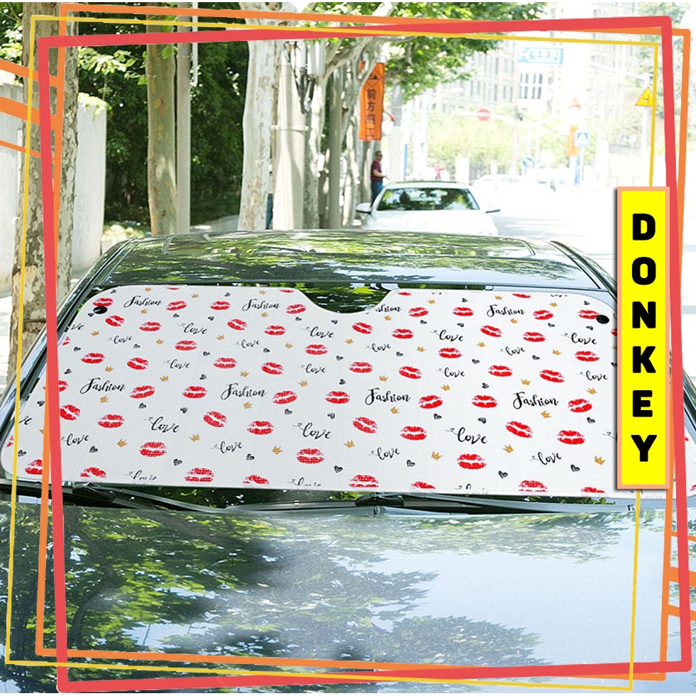 Tấm Chắn Che Nắng Kính Lái Ô Tô Phong Cách Dễ Thương Cao Cấp DOKEY99
