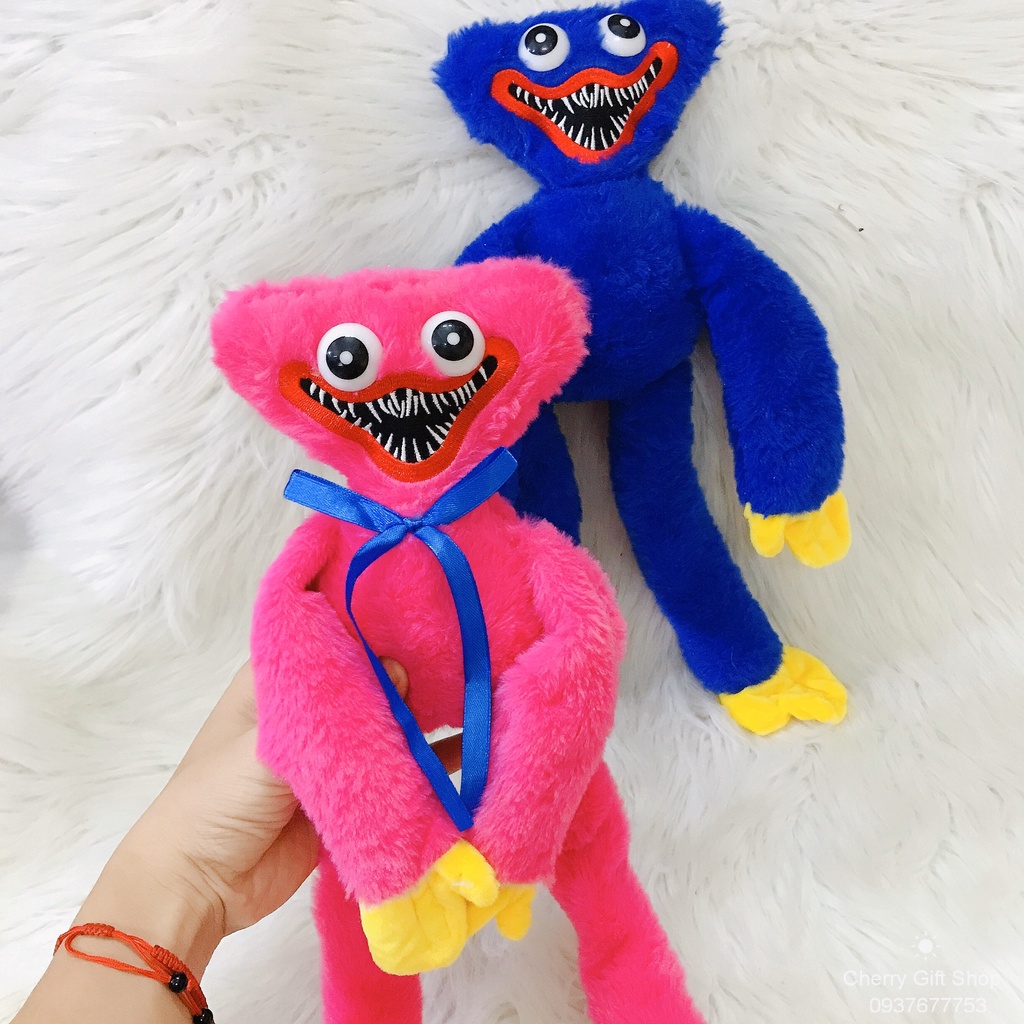 Gấu Bông Huggy Wuggy Lông Xù Trong Game Poppy Playtime 40cm - Ảnh Thật Shop Chụp