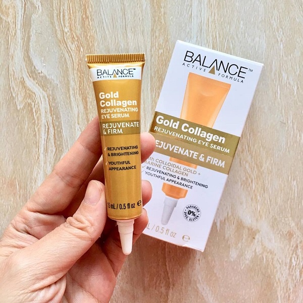 Combo serum dưỡng da mặt và vùng mắt Balance Gold Collagen ( Serum Mặt 30ml, Serum mắt 15ml )