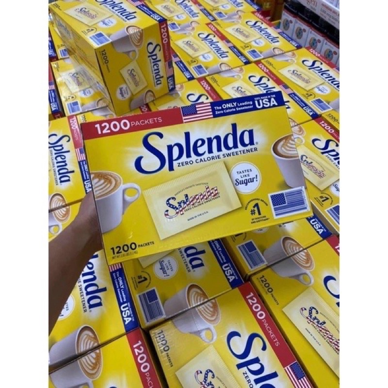 Đường ăn kiêng keto tiểu đường Splenda Mỹ DATE 2023 - 10 gói