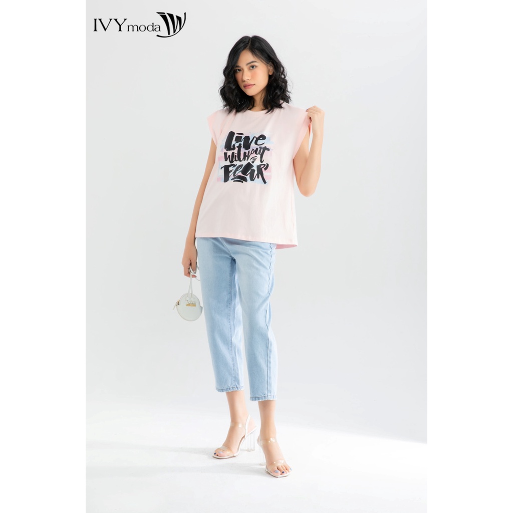 [Mã WABRT44 giảm 12% đơn 250K] Quần baggy nữ cạp bẻ IVY moda MS 25B8025