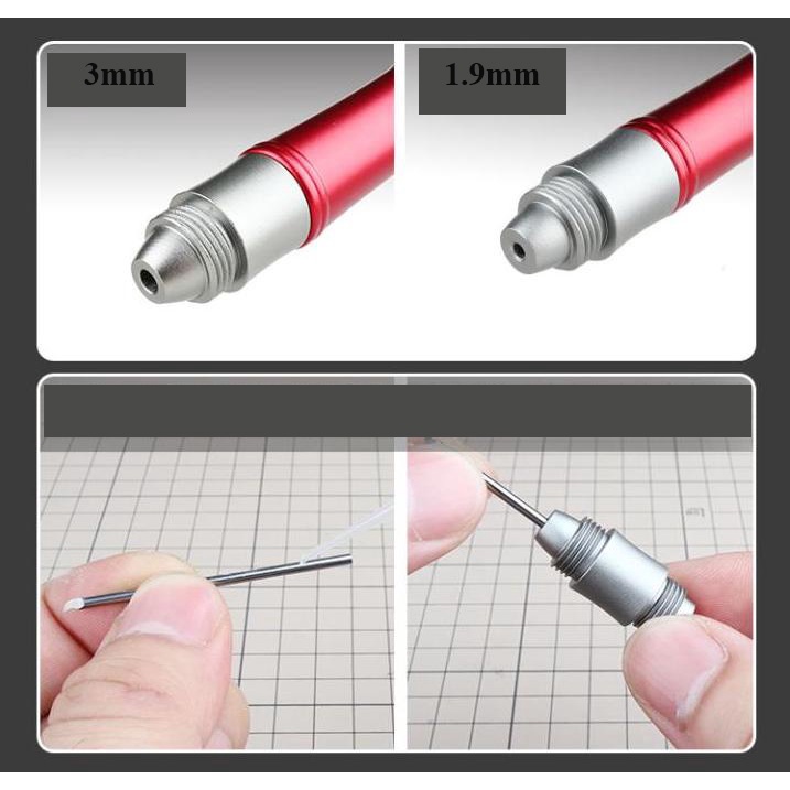 Dụng cụ Cán giữ mũi chisel khoan 2 đầu Ustar Metal holder handle / Chisel móc câu 0.05 - 0.5mm UA90913