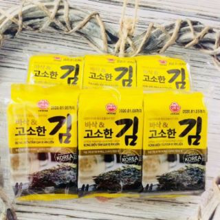 Combo 13 lốc rong biển sấy ăn liền (lốc 3 bịch nhỏ)