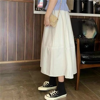 Chân váy vintage dáng dài Hàn Quốc