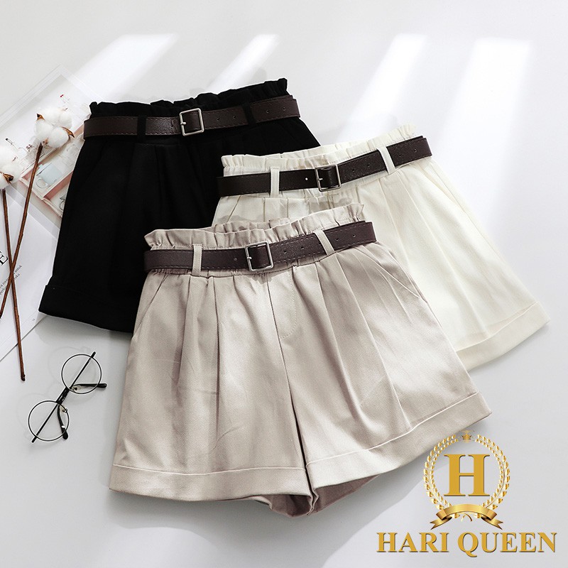 Quần Đùi Kaki Nữ Gập Gấu (Không Thắt Lưng) Dtr0619