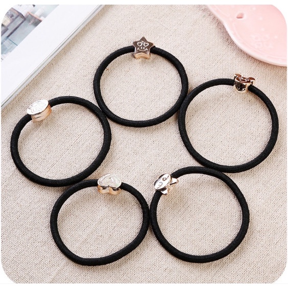 Dây Cột Tóc Hình Mèo Chuột Vương Miện Nơ Ngẫu Nhiên Cho Nữ   KT028