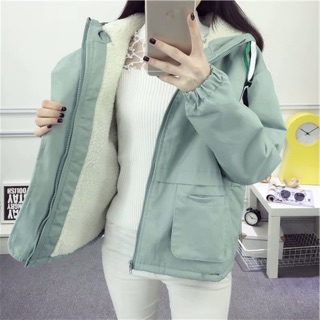Áo khoác lót lông cừu siêu ấm