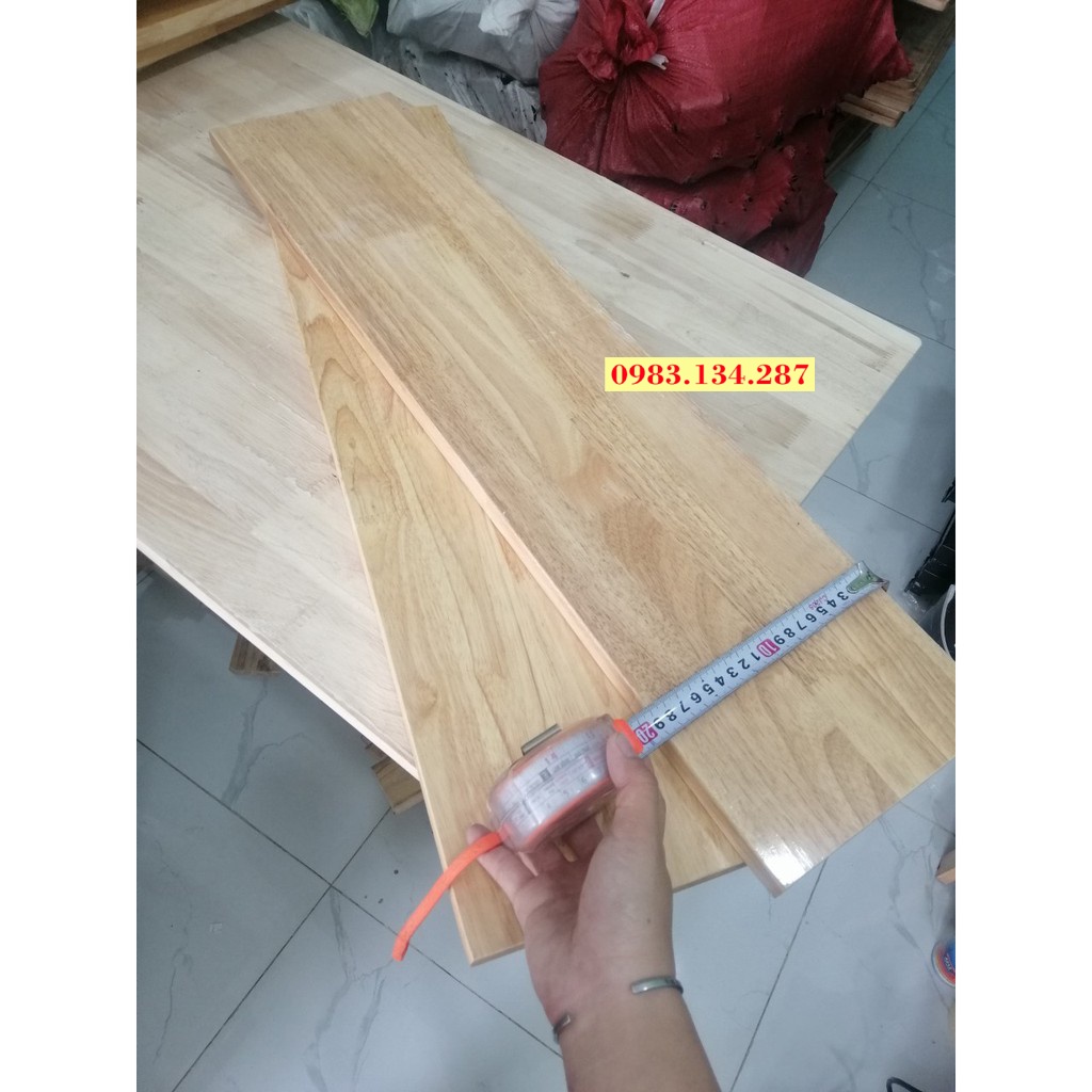 Mặt bàn dài 70cm rộng 15cm,20cm,25cm,30cm,... gỗ thịt , mặt bàn gỗ cao su phun bóng 2 mặt hàng loại 1 đẹp