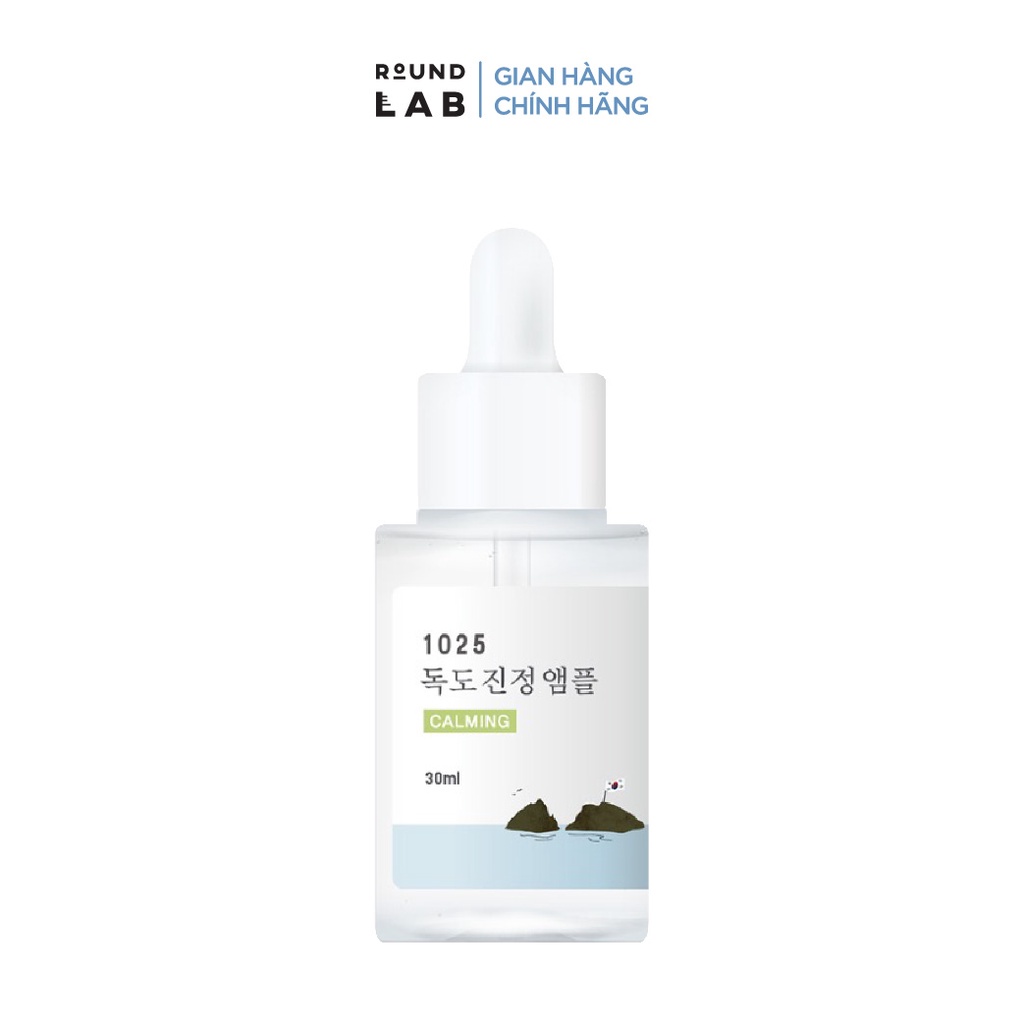 Tinh chất làm dịu da chứa Panthenol Round Lab 1025 Dokdo Calming Ampoule 30ml
