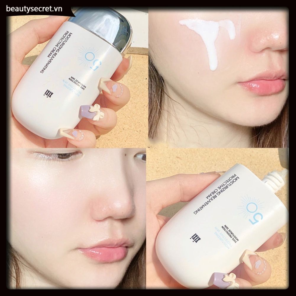 XIXI Kem lót trang điểm dưỡng ẩm kiềm dầu che khuyết điểm không dễ phai D-446 50g