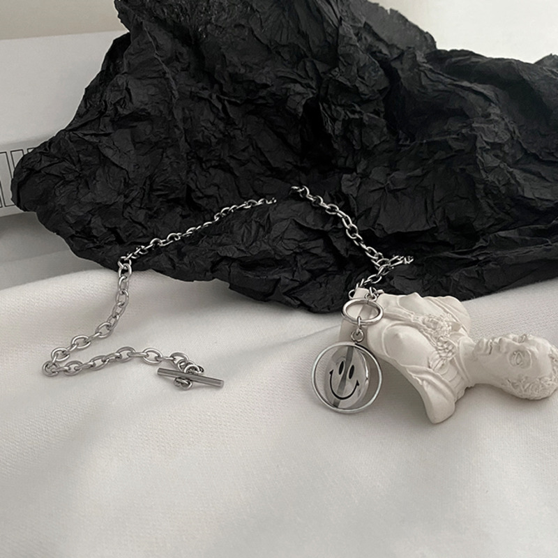 Vòng cổ mặt hình mặt cười phong cách hiphop thời trang cá tính