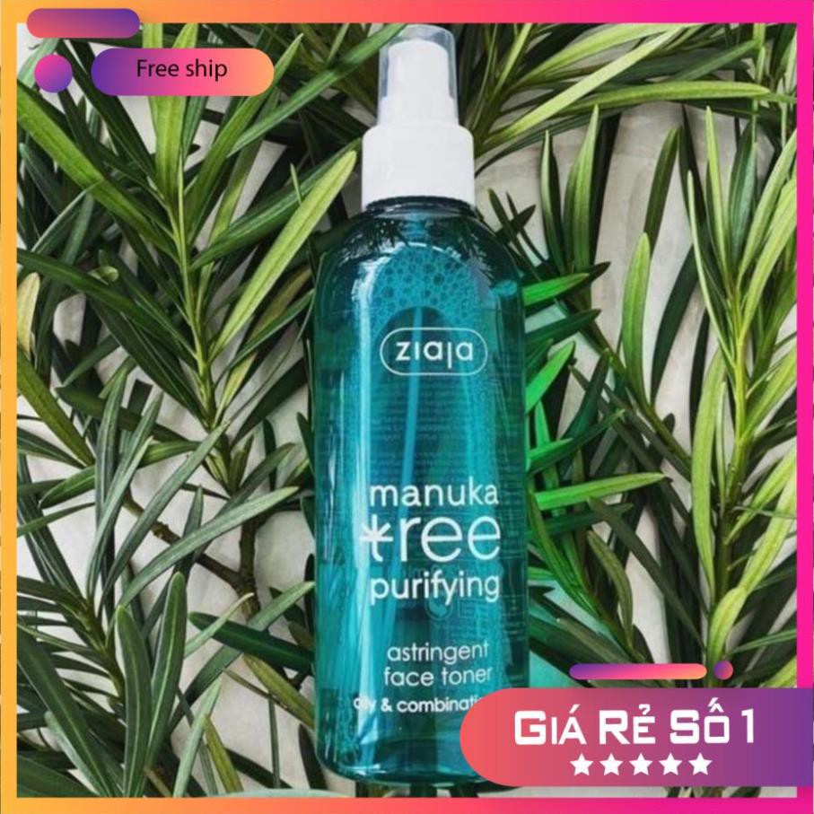 Nước hoa hồng se khít lỗ chân lông, toner làm sạch da kiềm dầu dưỡng ẩm Manuka Tree Face Toner ZIAJA 200ml | BigBuy360 - bigbuy360.vn