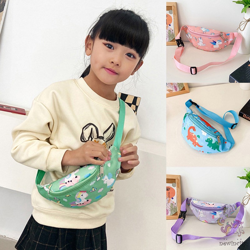 Túi Đeo Chéo Ngực Kiểu Hoạt Hình Hàn Quốc Dễ Thương Cho Bé