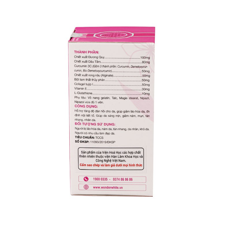 Viên uống ngừa nám Wonder white - VNW | BigBuy360 - bigbuy360.vn