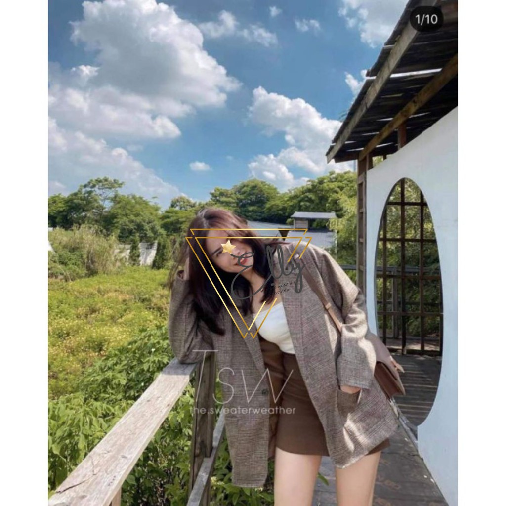 Áo Blazer trơn tay dài, áo vest Hàn Quốc | BigBuy360 - bigbuy360.vn