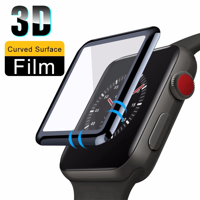 Miếng phim dán bảo vệ màn hình đồng hồ Apple iWatch 5 40mm 44mm 3D