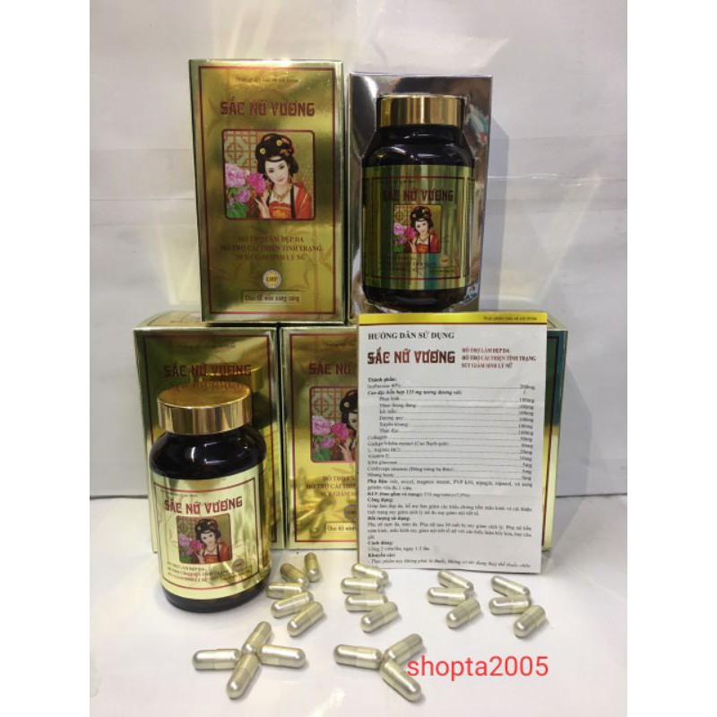 Sắc nữ vương đẹp da, sáng da, cải thiện trình trạng sinh lý nữ