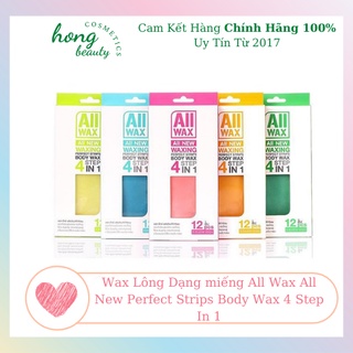 Wax Lông Dạng miếng All Wax All New Perfect Strips Body Wax 4 Step In 1