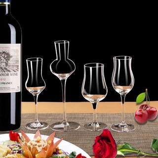 Ly thủy tinh uống rượu whiskey / sâm panh hình hoa tulip độc đáo kính