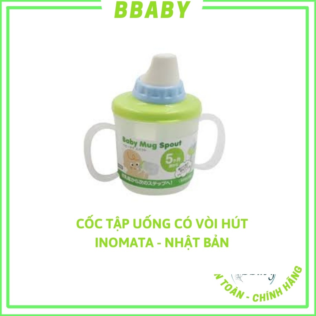 Bình Tập Uống Nước Có Vòi Hút Baby Mug Spout Inomata Nhật Bản - BBaby Shop