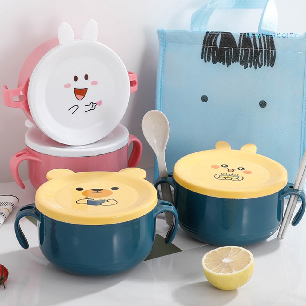 1 Bộ Tô Ăn Mì Bằng Thép Không Gỉ Thân Thiện Với Môi Trường