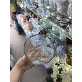 Ly thủy tinh dài cao cấp đế dày