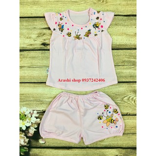Set 5 bộ bé gái tay cánh tiên