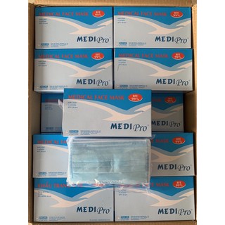 KHẨU TRANG Y TẾ KHÁNG KHUẨN MEDIPRO - Hộp 20 cái