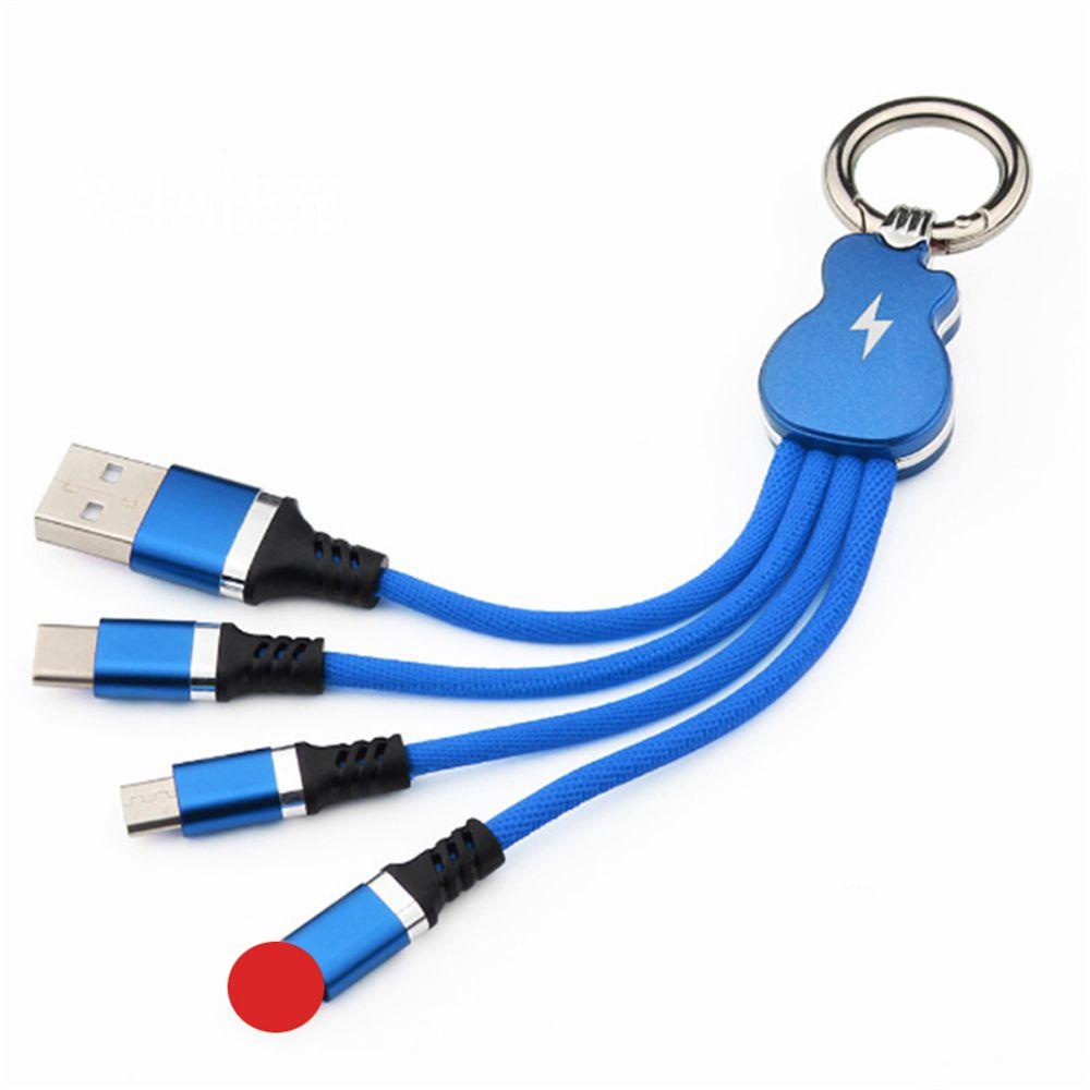 Cáp Sạc / Truyền Dữ Liệu Micro USB 8 Pin Chất Lượng Cao Có Móc Khóa Thu Gọn Tiện Dụng