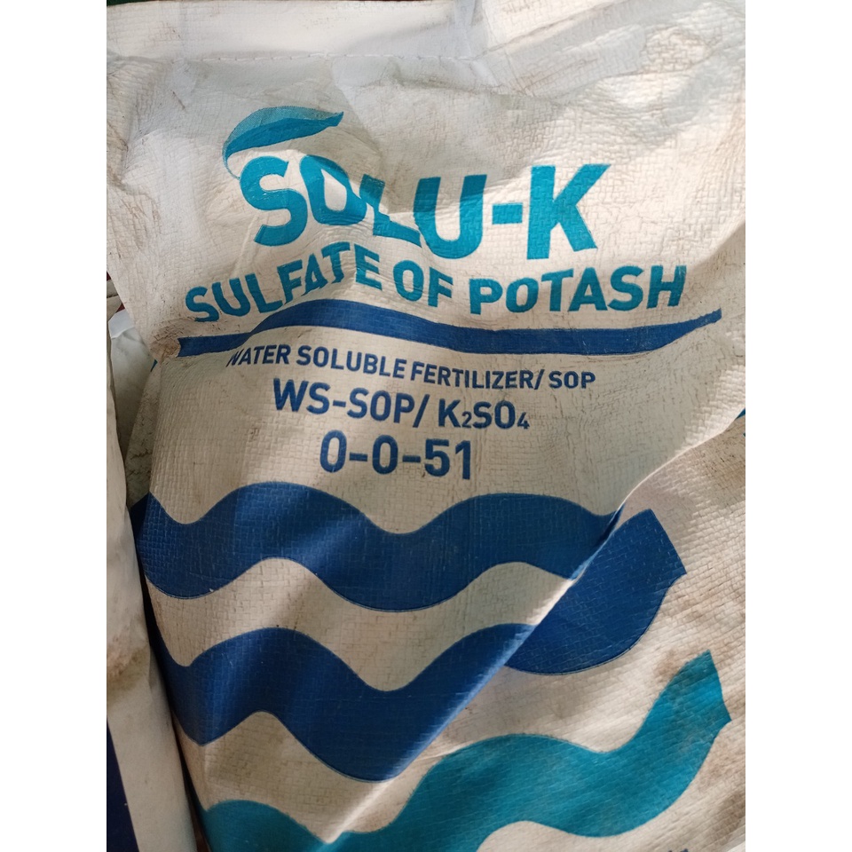 Phân bón Kali Sunfat (Kali trắng)  K2SO4 nhập khẩu (1 Kg) tăng kích cỡ củ quả, tăng độ ngọt và hương vị